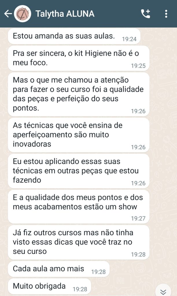 Depoimento de Talytha
