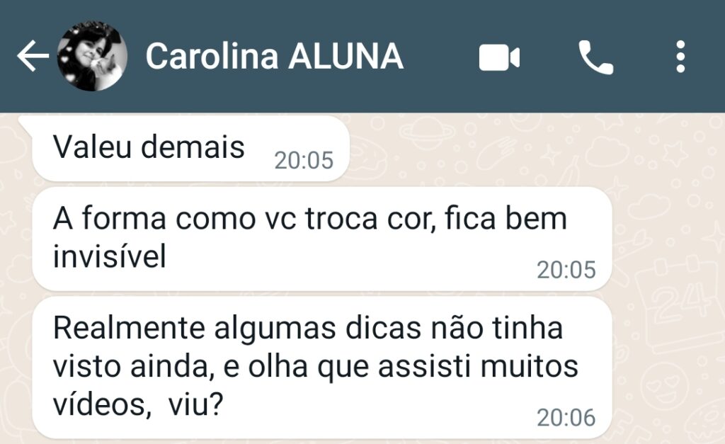 Depoimento de Carolina